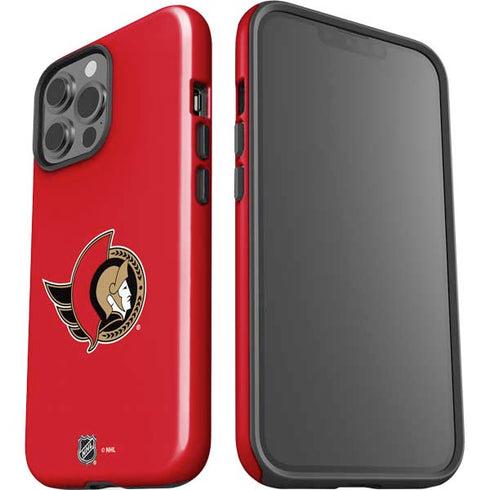 NHL Ottawa Senators Solid Background iPhone 15 Pro Max Impact Case
